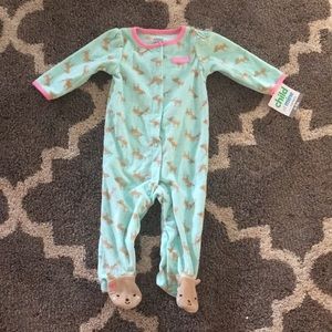 Baby girl footy pajamas